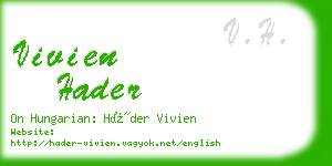 vivien hader business card